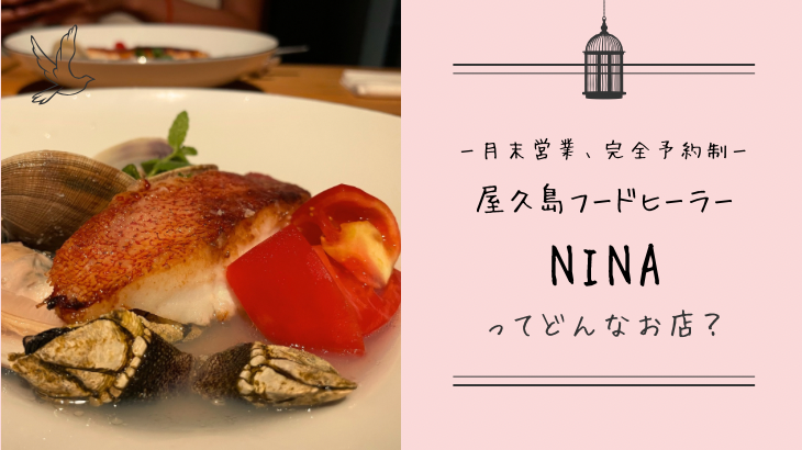 月末営業、完全予約制の屋久島フードヒーラーNINAはどんなお店？